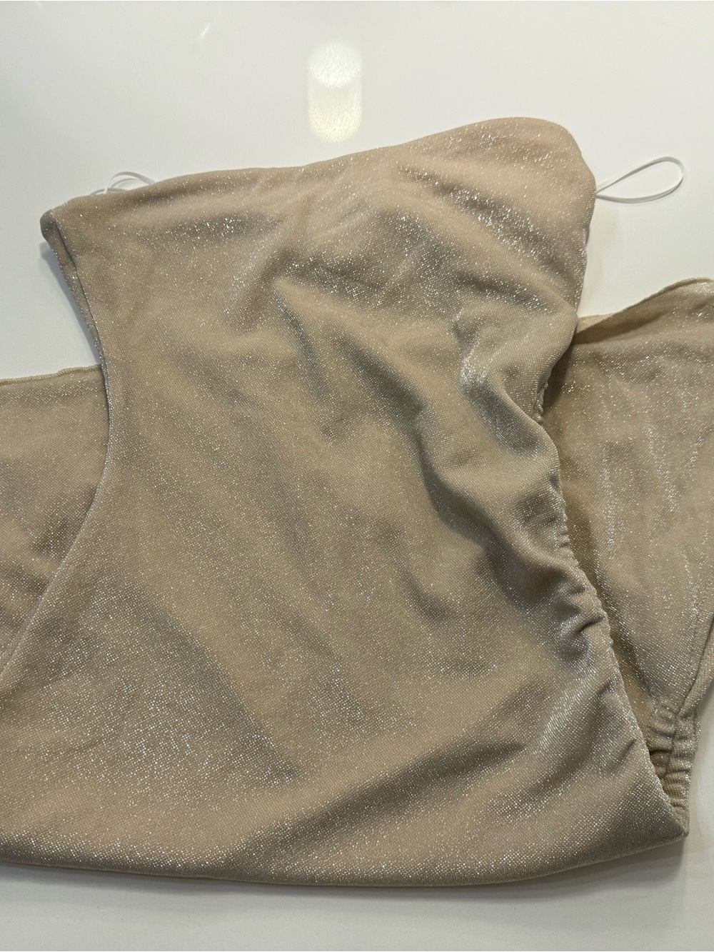 Princess Polly Beige Sparkle Dress